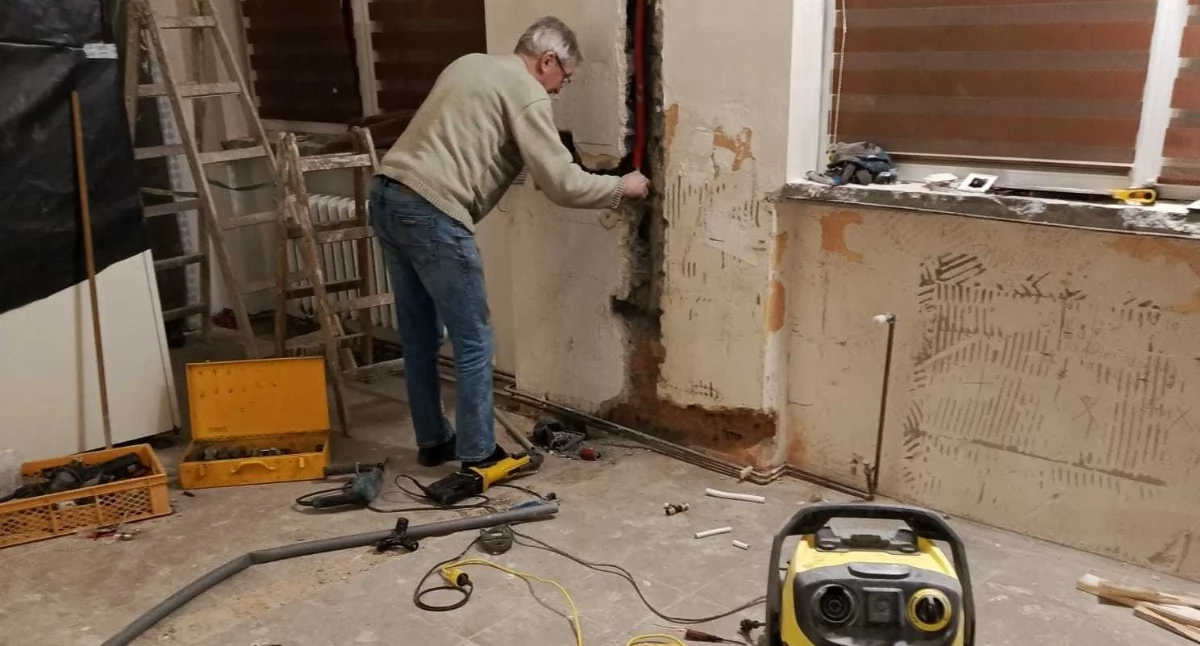 Remont kuchni w świetlicy wiejskiej w Warzęgowie