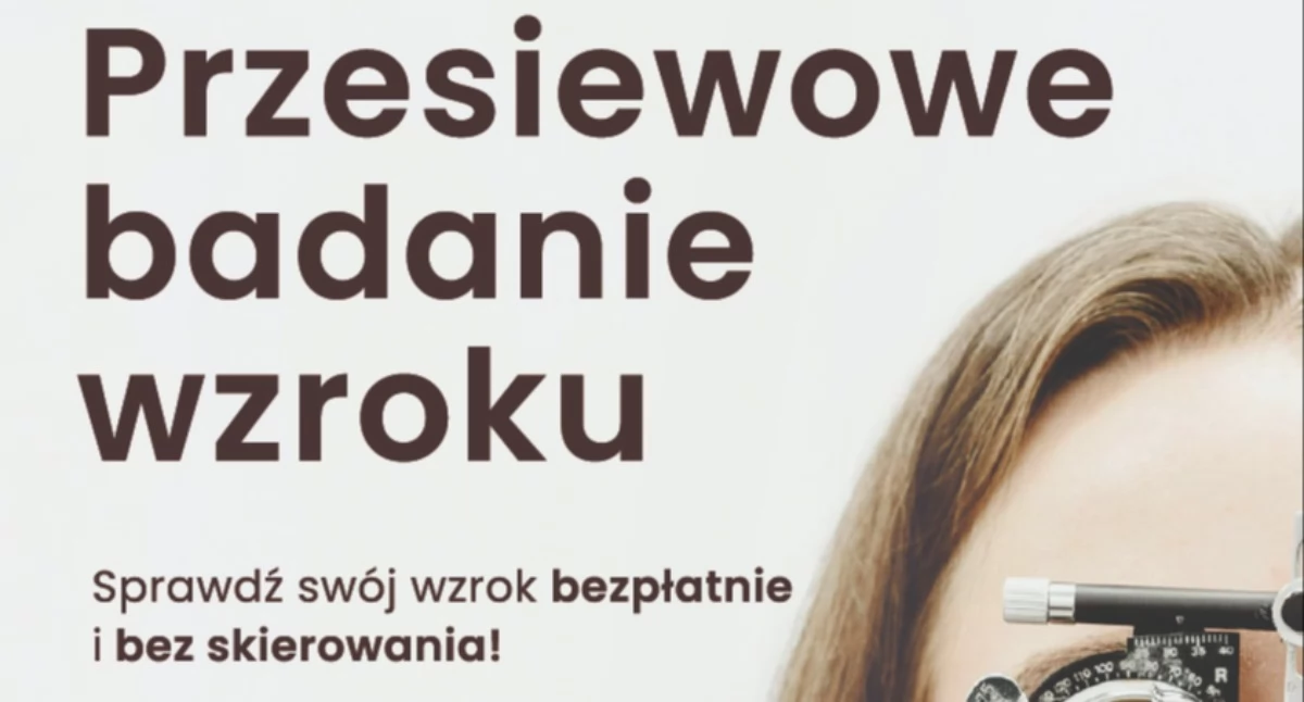 Zadbaj o swój wzrok! Bezpłatne badania przesiewowe w Domaszkowie