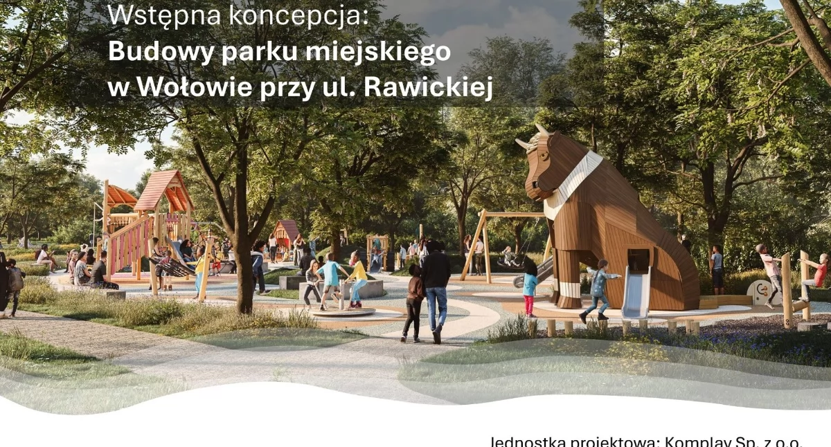5 placów zabaw, 3 strefy fitness i pumptrack. Wiemy, jak będzie wyglądał nowy park miejski