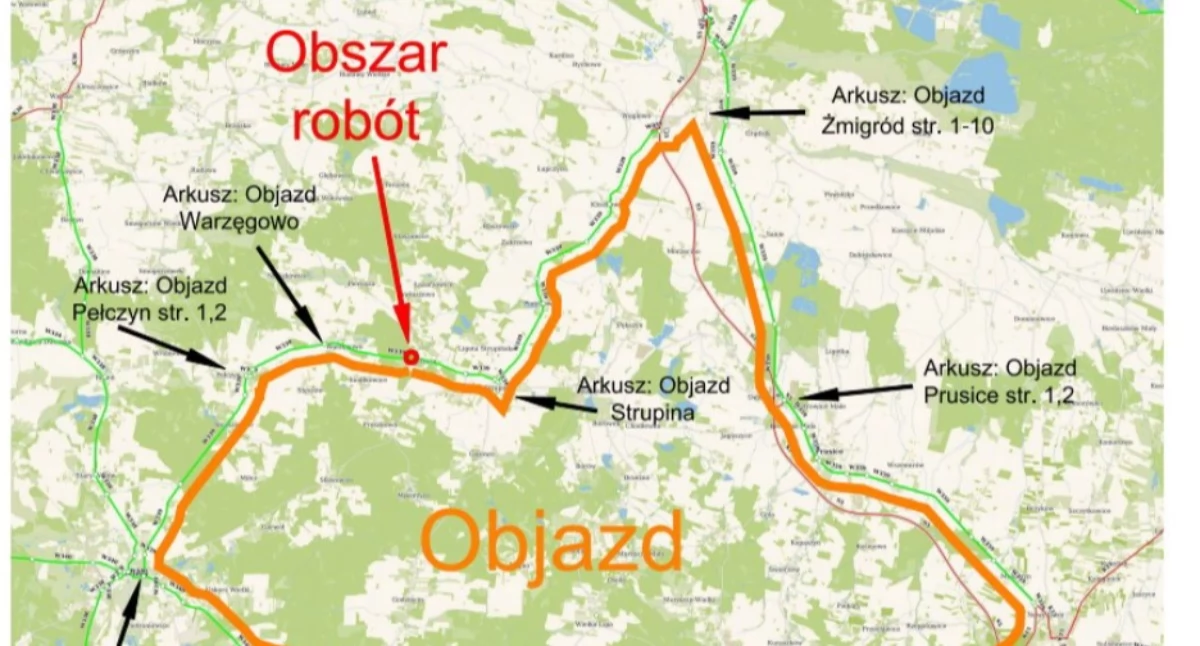 Uwaga kierowcy! Od 13 kwietnia rusza remont. Droga zostanie zamknięta i obowiązują objazdy