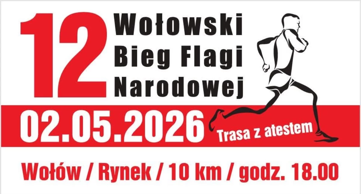12 Wołowski Bieg Flagi Narodowej 2026 – sportowe emocje już 2 maja