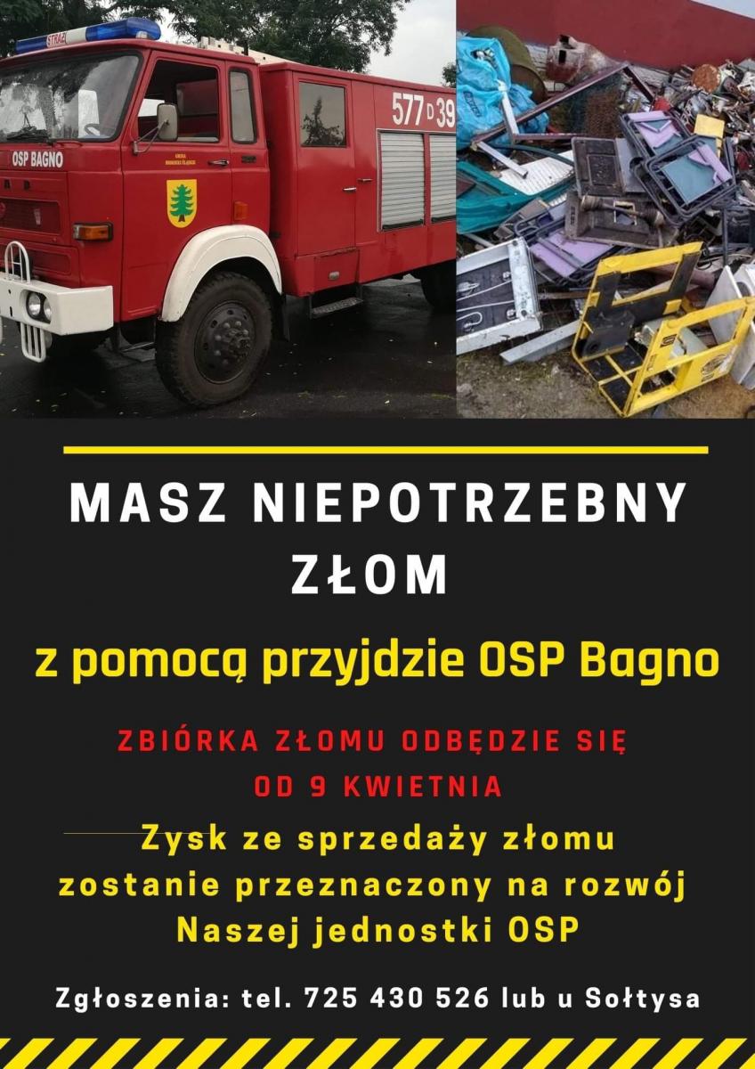 Strażacy będą zbierać złom