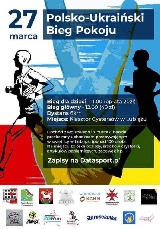 Polsko-Ukraiński Bieg Pokoju już 27 marca w Lubiążu