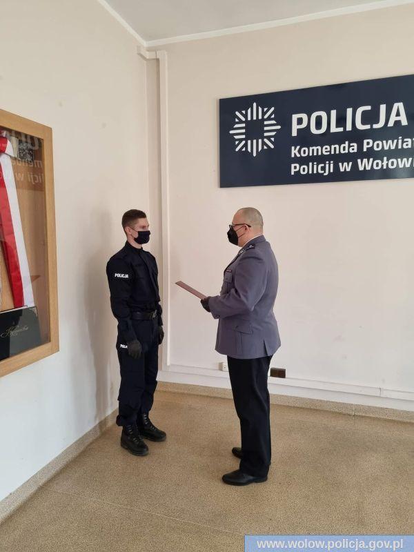 Nowy policjant w szeregach wołowskiej komendy