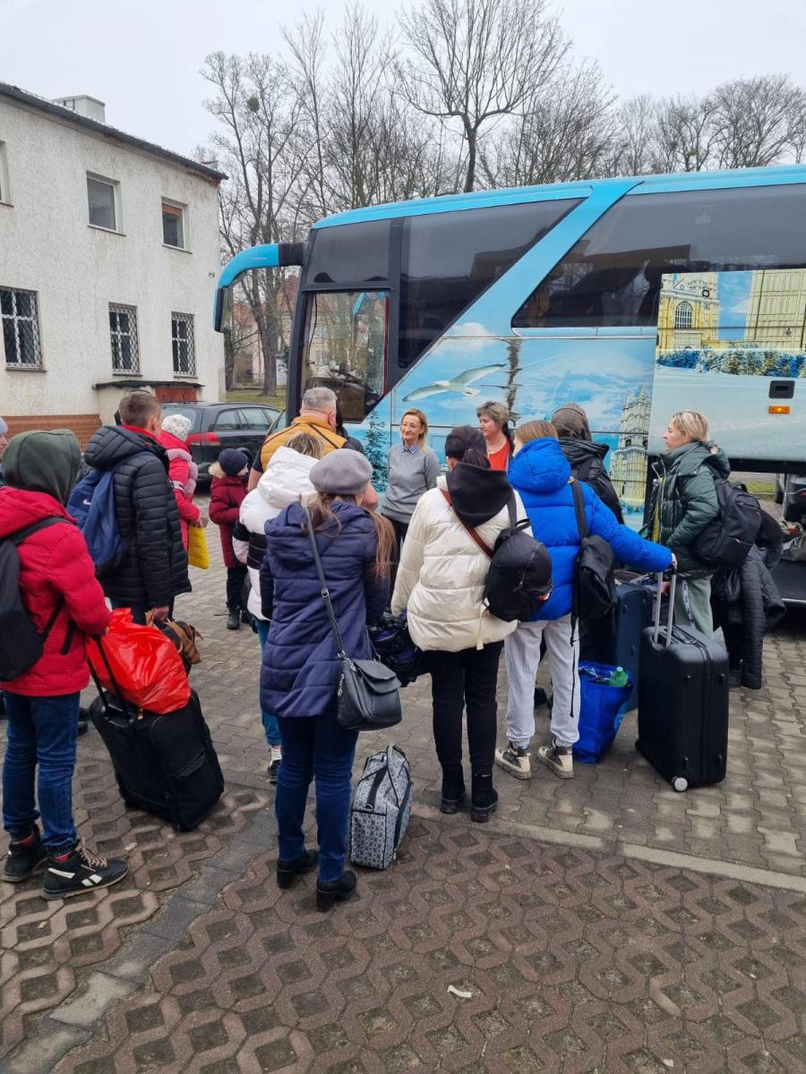 Pierwsi uchodźcy z Ukrainy dotarli dzisiaj do Wołowa