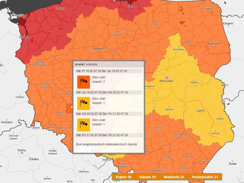 Prognoza pogody na weekend. Wciąż możliwe silne porywy wiatru