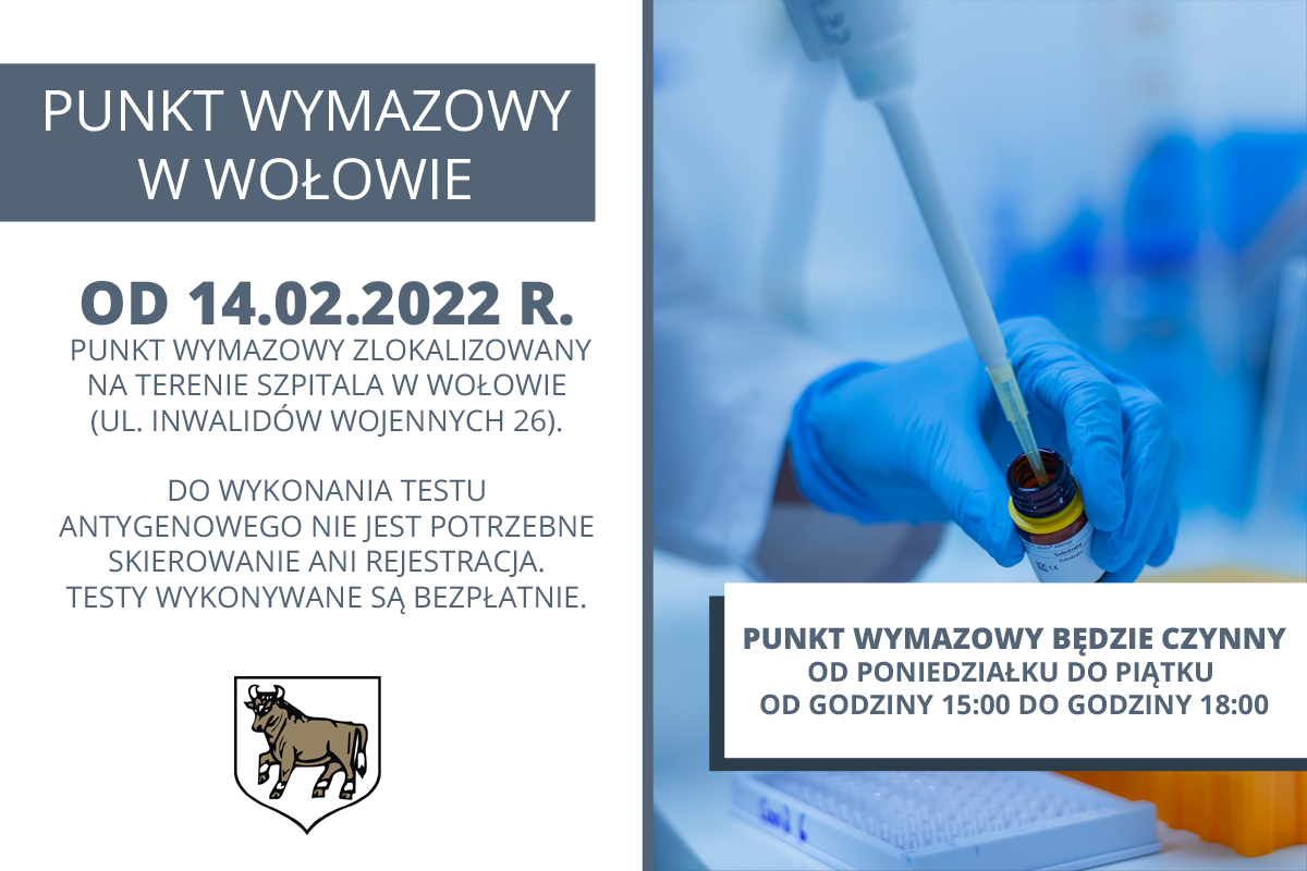 Wołów ma swój punkt wymazowy