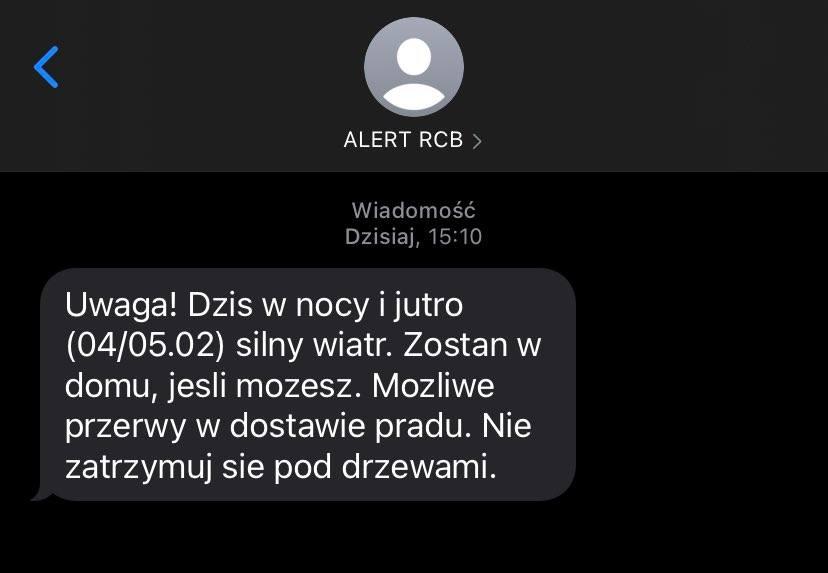 Uwaga! Wiatr może osiągać nawet 80 km/h