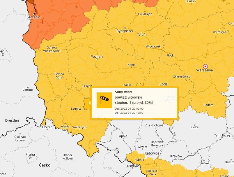 Uwaga! Jutro będzie mocno wiało