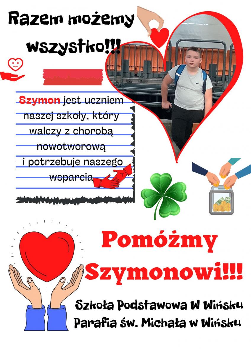 Szymon choruje na nowotwór. Szkoła organizuje zbiórkę na leczenie