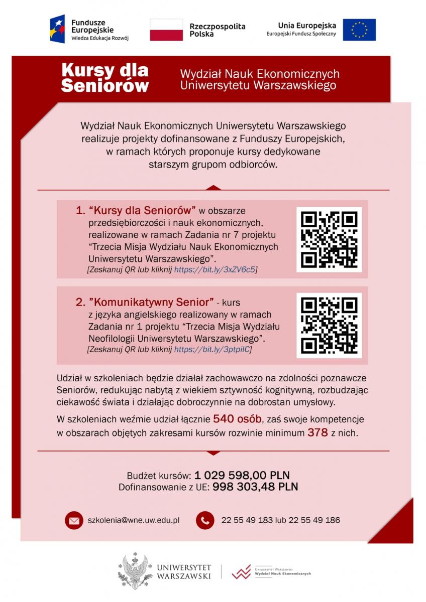 Darmowe kursy dla seniorów