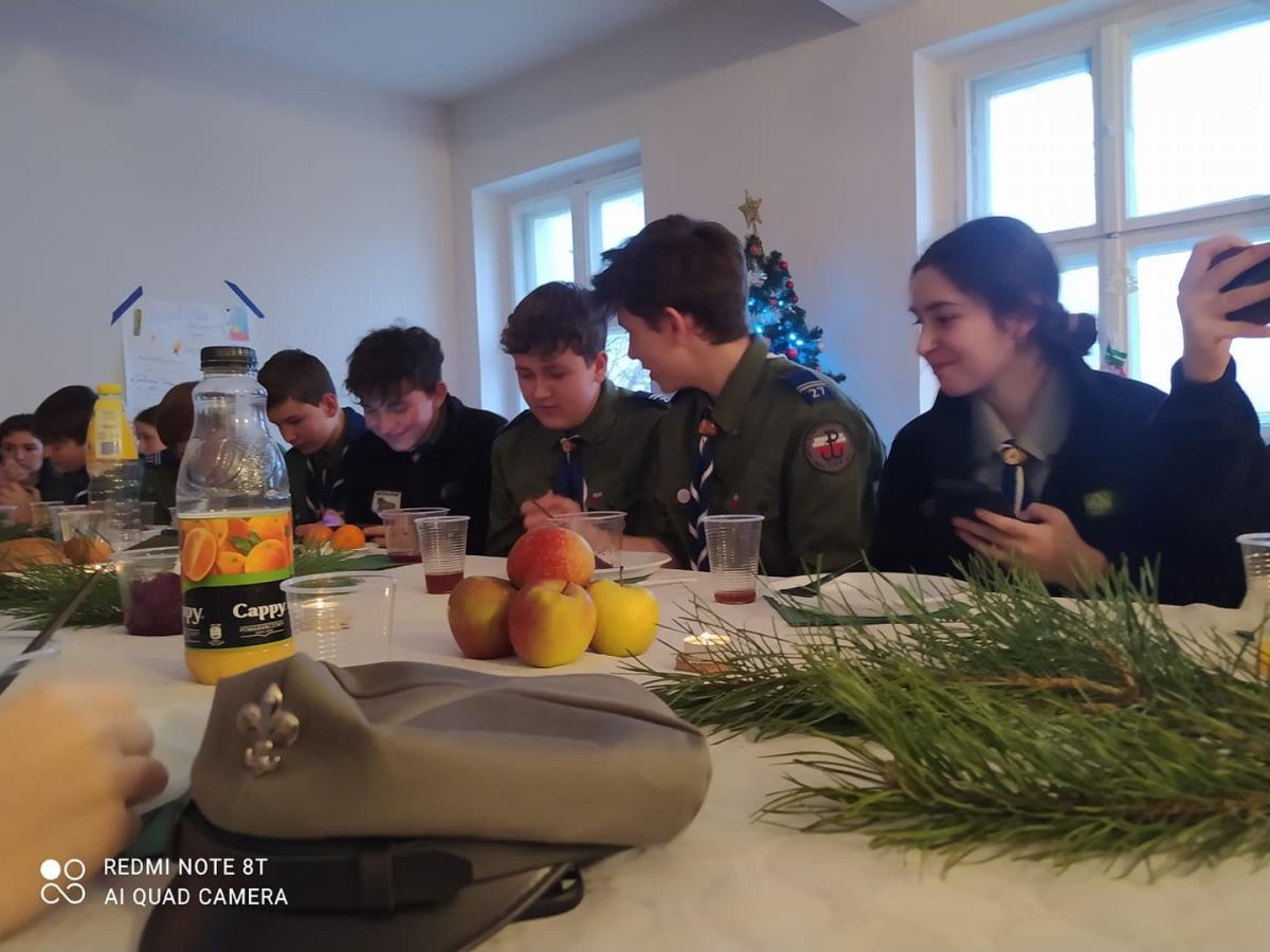 Harcerska wigilia w Wołowie