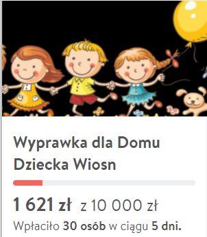 Zbiórka dla Domu Dziecka Wiosna