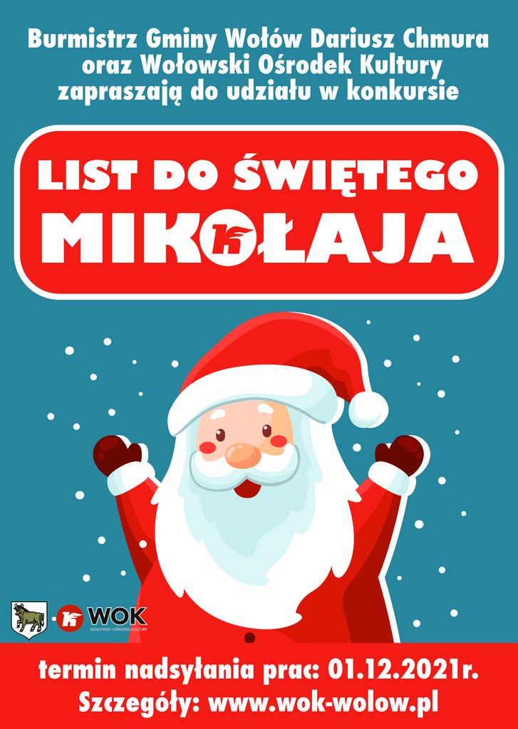 List do św. Mikołaja - konkurs dla najmłodszych