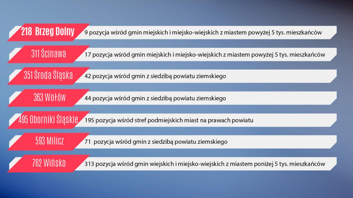 Brzeg Dolny najlepszą gminą do życia?