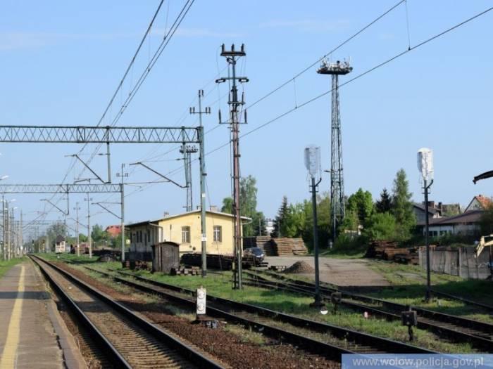 Działania policji i Służby Ochrony Kolei w Wołowie