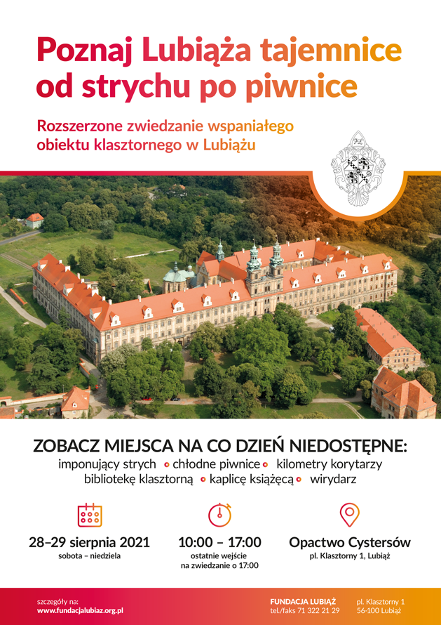 Poznaj Lubiąża tajemnice – od strychu po piwnice