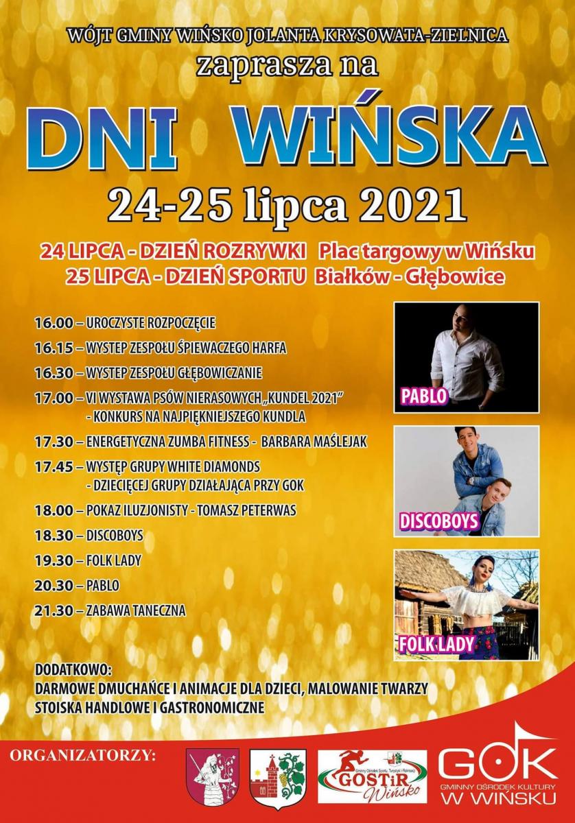 Dni Wińska 2021. Na jakie atrakcje mogą liczyć mieszkańcy