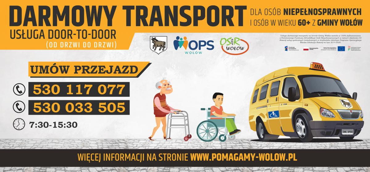 Darmowy transport dla potrzebujących w Gminie Wołów