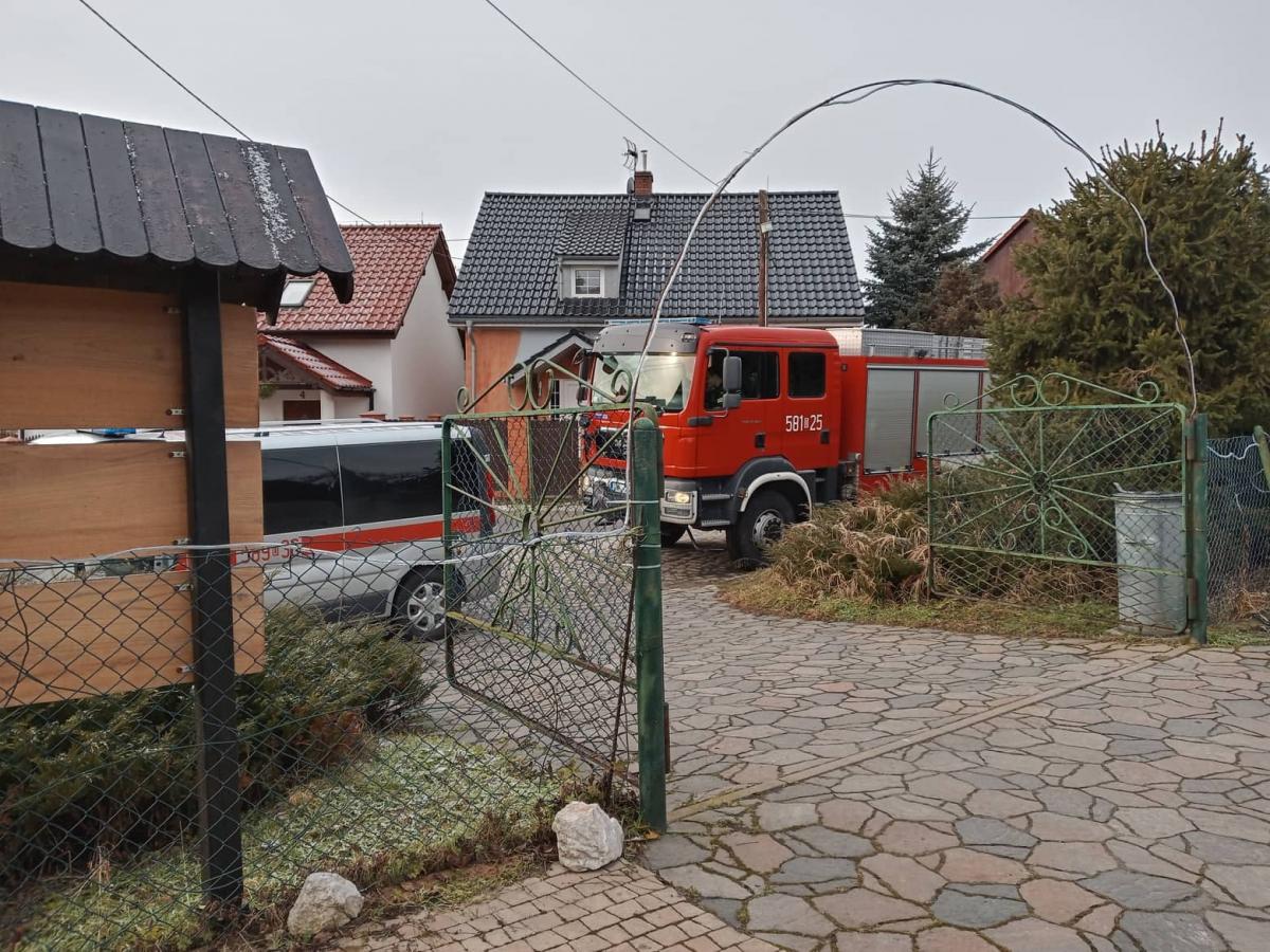 Zapaliło się drzewo złożone przy piecu