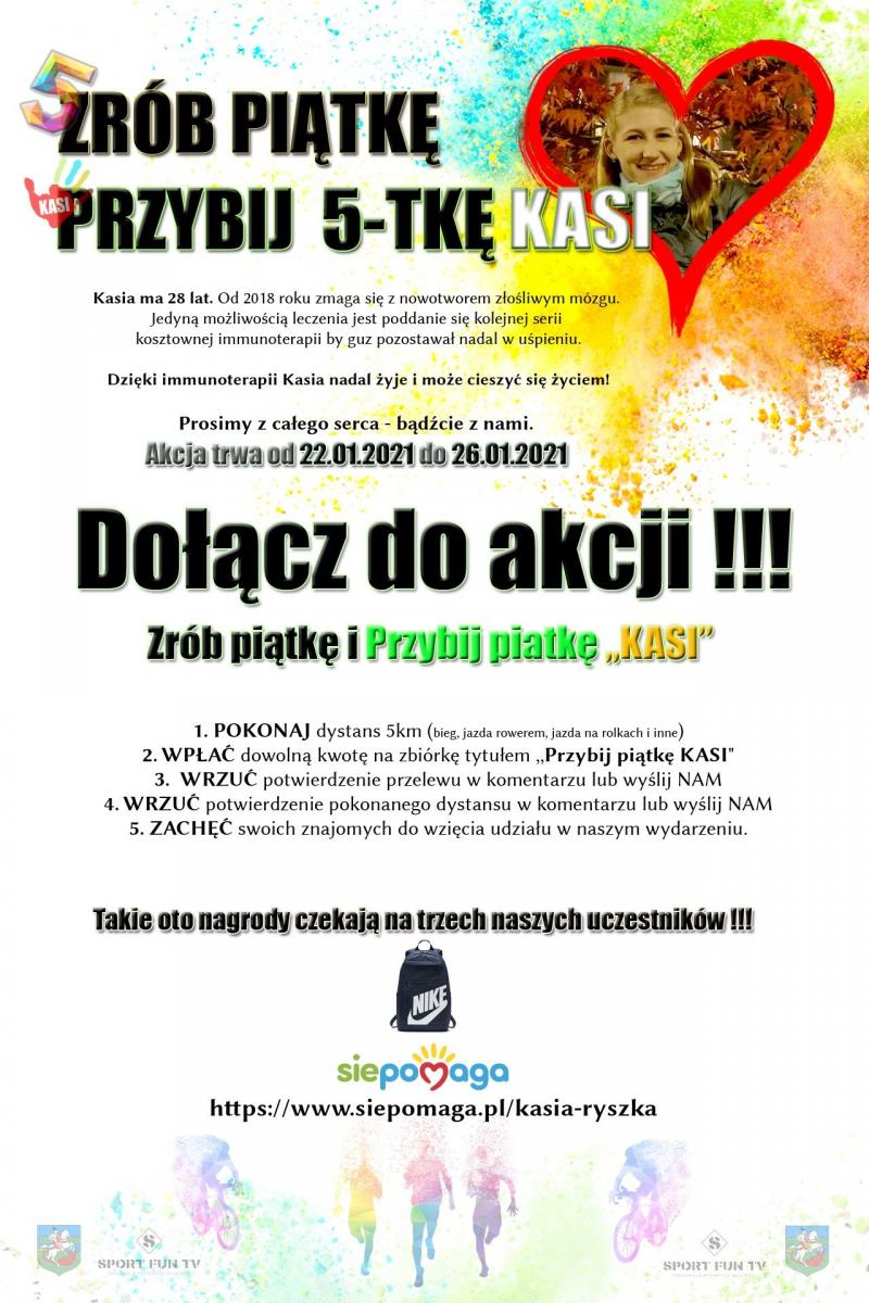 Zrób piątkę i przybij 5-tkę Kasi