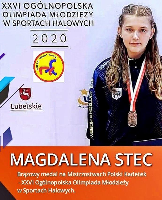 Brązowy medal Magdaleny Stec