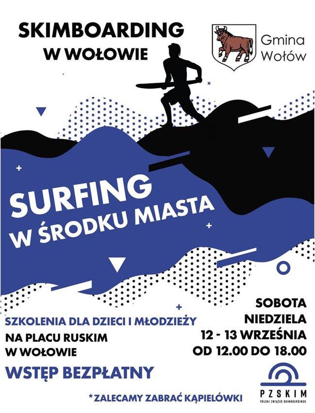 Surfing w środku miasta w ten weekend w Wołowie