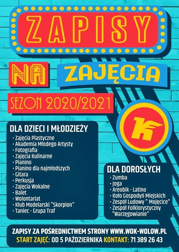 Wołowski Ośrodek Kultury zaprasza do udziału w zajęciach