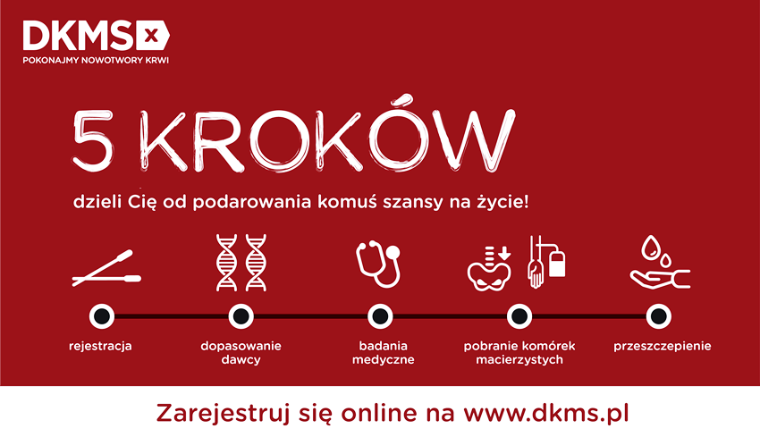 Potencjalnym Dawcą szpiku można zostać - nie wychodząc z domu!