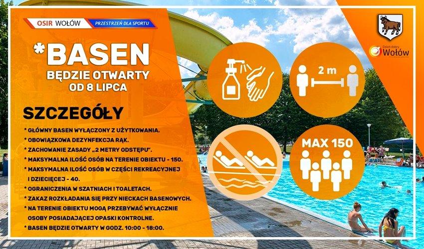 W środę otwarcie basenu miejskiego w Wołowie