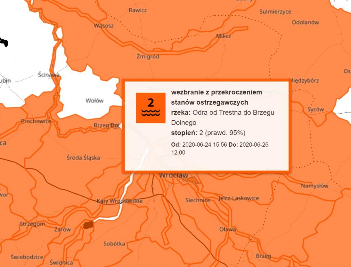 Odra przekroczyła już stan ostrzegawczy