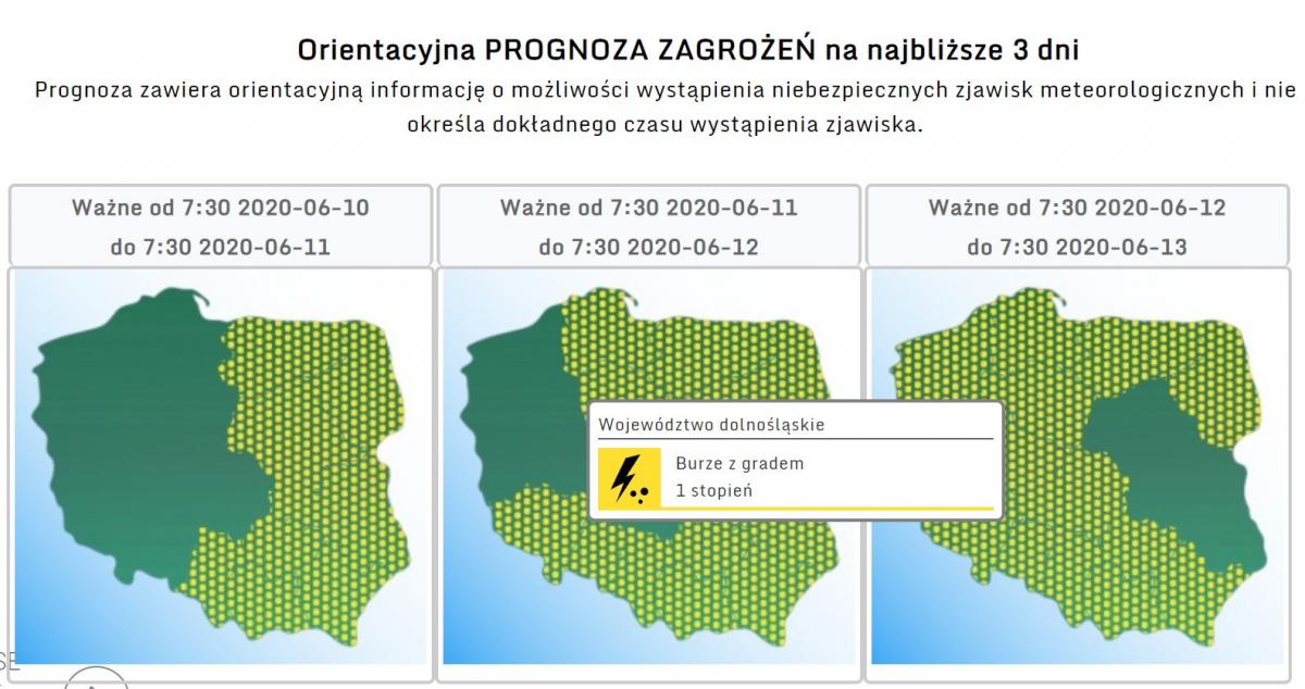 Burzowy długi weekend. IMGW wydał ostrzeżenie