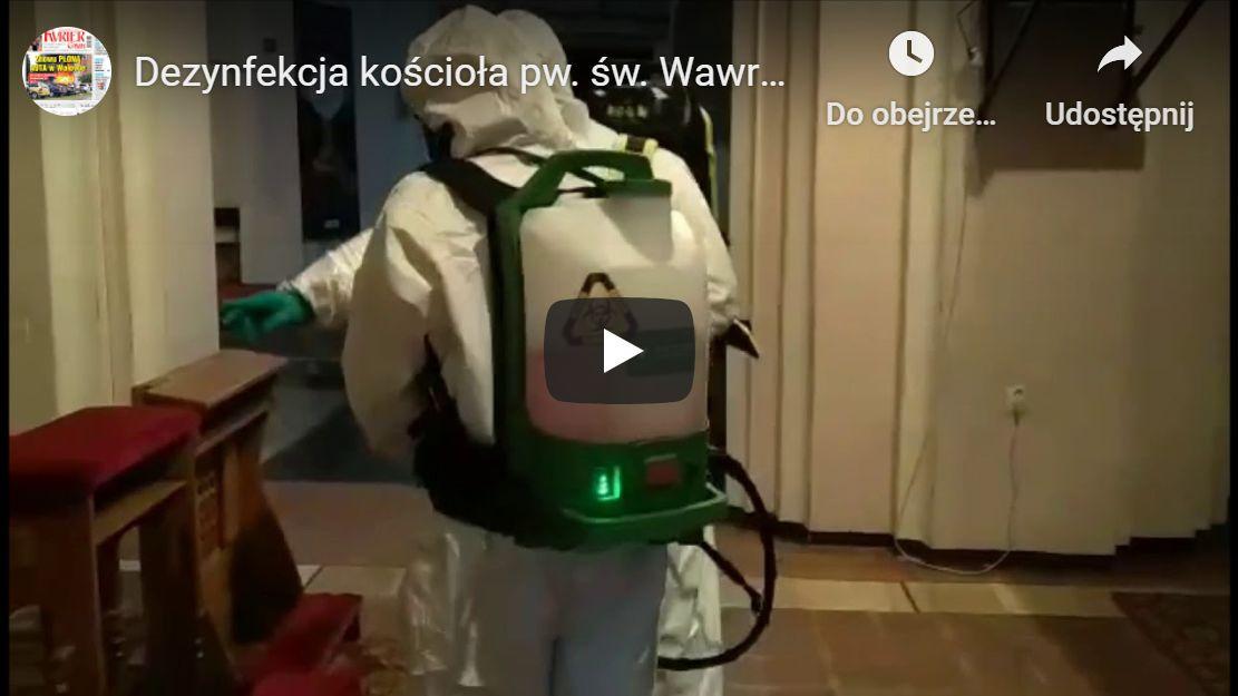 Dezynfekcja kościoła