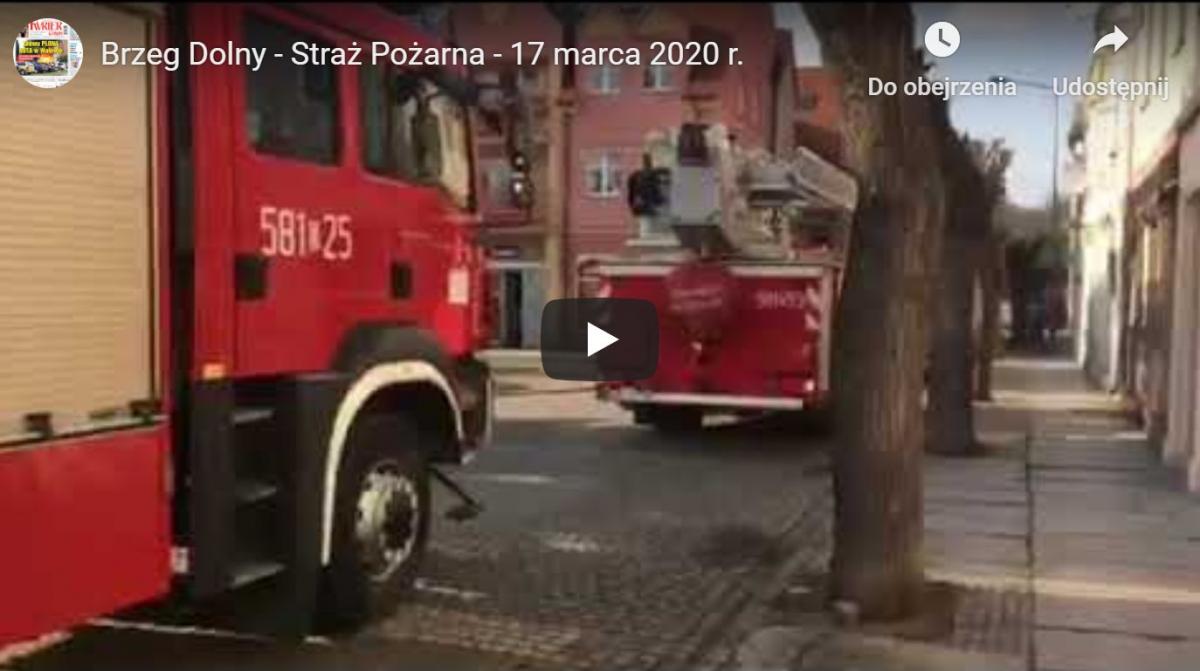 Strażacy interweniują na dolnobrzeskiej starówce