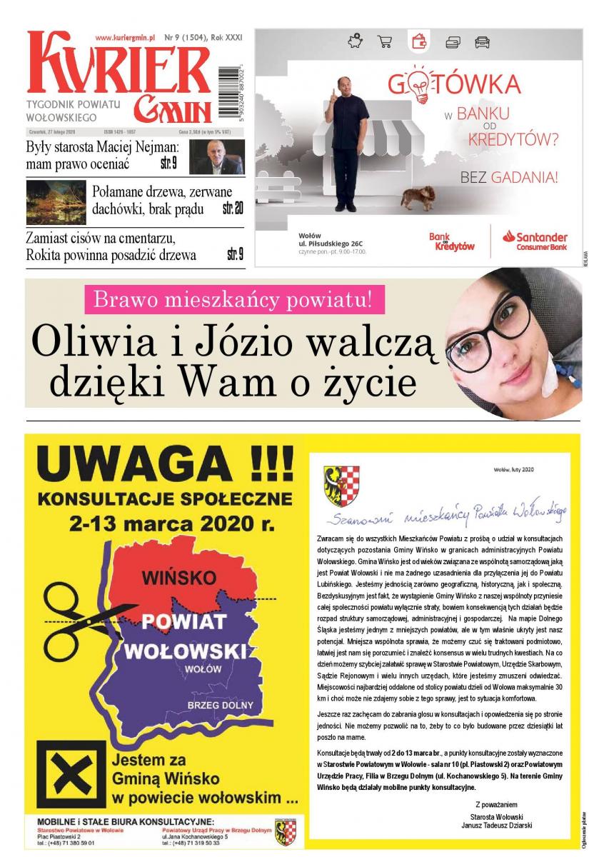 W najnowszym numerze: Brawo mieszkańcy powiatu! Oliwia i Józio walczą dzięki Wam o życie