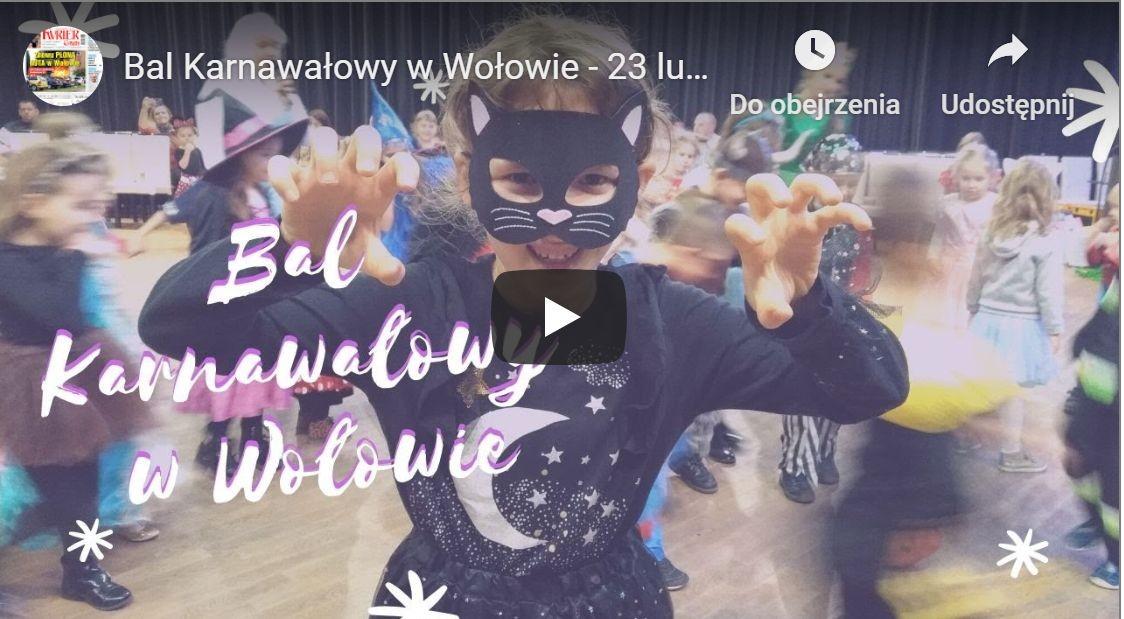 Najmłodsi na balu w Wołowskim Ośrodku Kultury