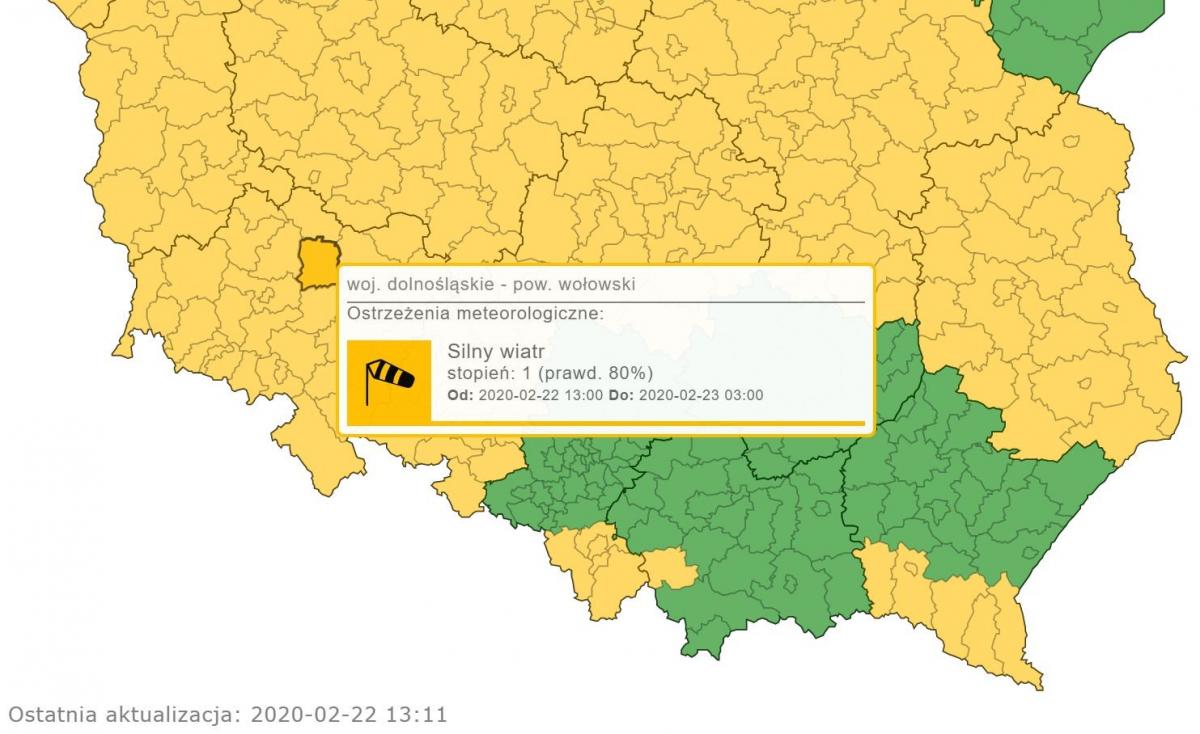 Uwaga! IMGW ostrzega przed silnym wiatrem, w porywach nawet do 100 km/h