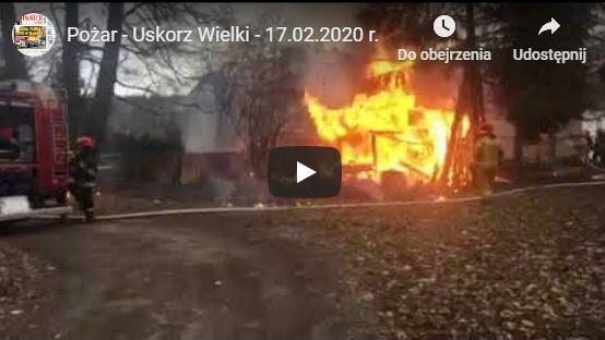Pali się w Uskorzu Wielkim