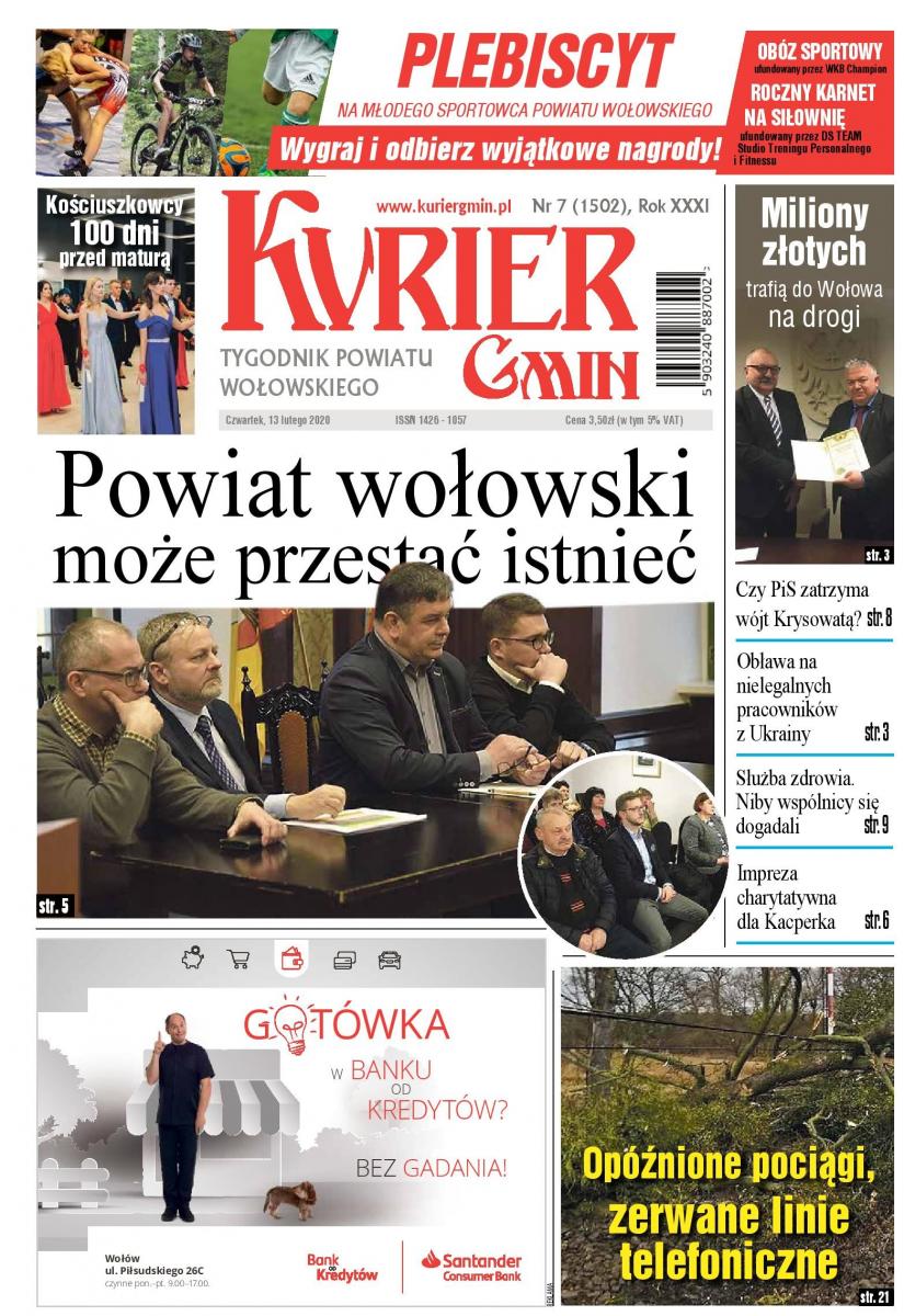 W najnowszym numerze: Powiat wołowski może przestać istnieć. Miliony złotych trafią do Wołowa. Opóźnione pociągi, zerwane linie.