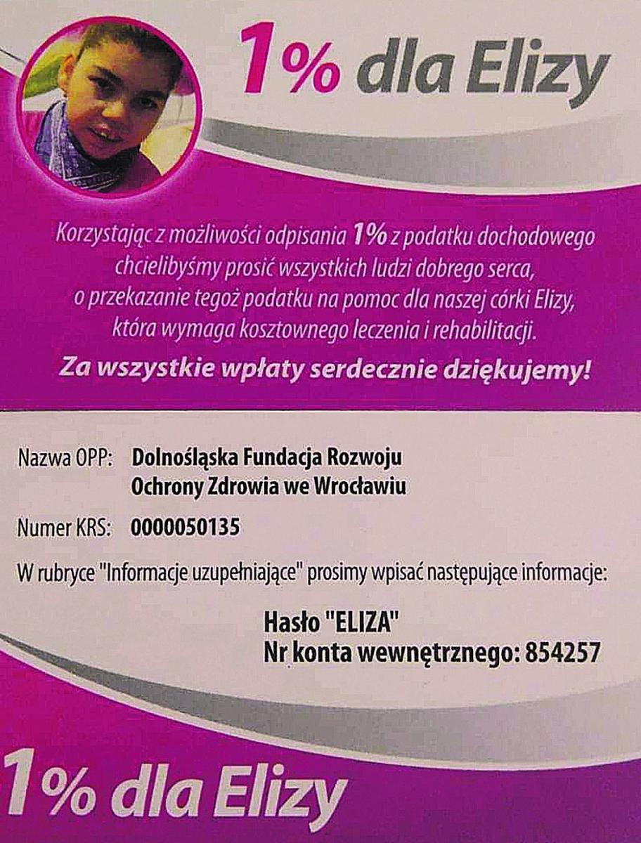 Przekaż 1% podatku. Eliza i Mariusz proszą o pomoc