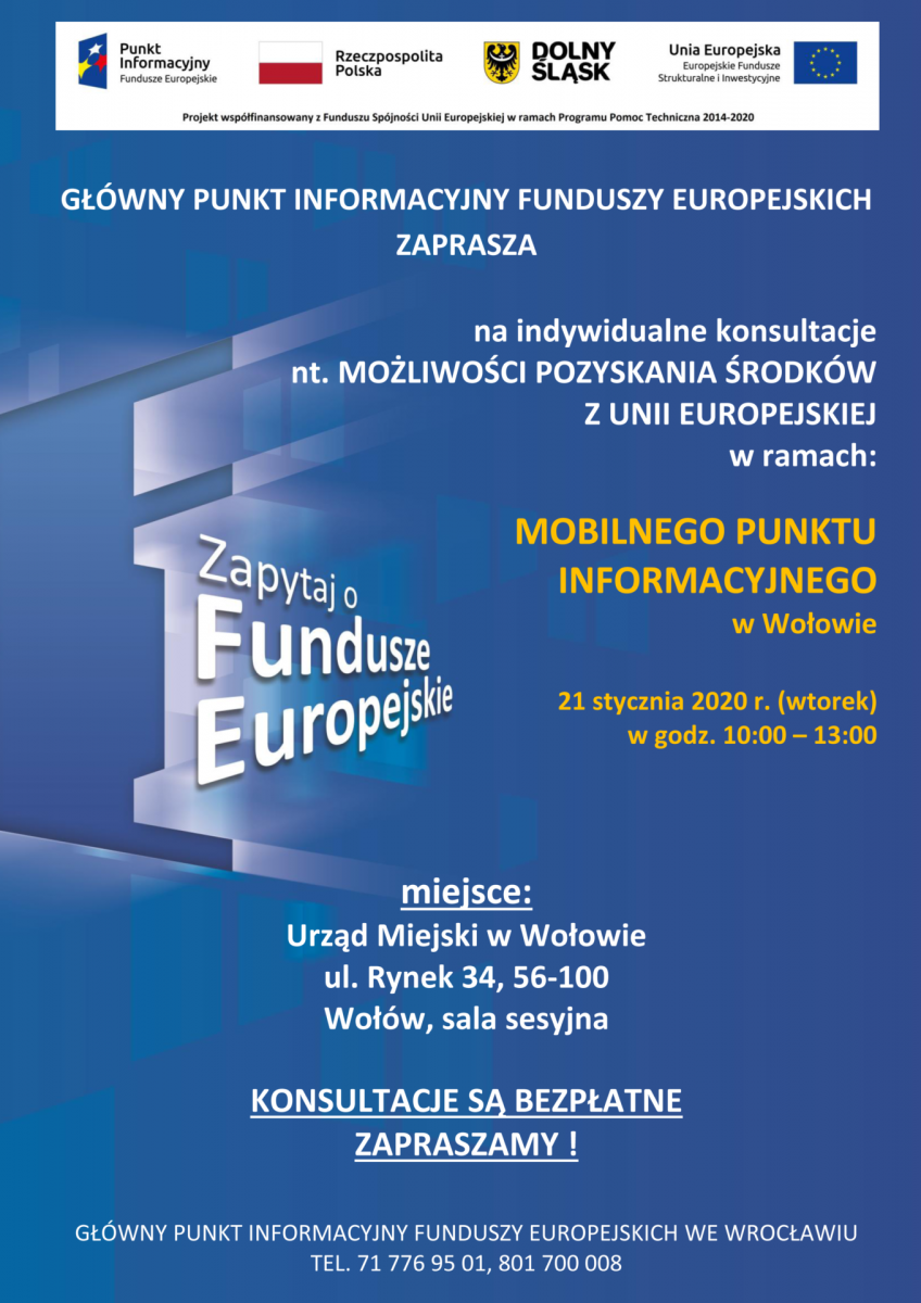 Chcesz wiedzieć jak pozyskać środki z UE? Przyjdź na bezpłatne konsultacje