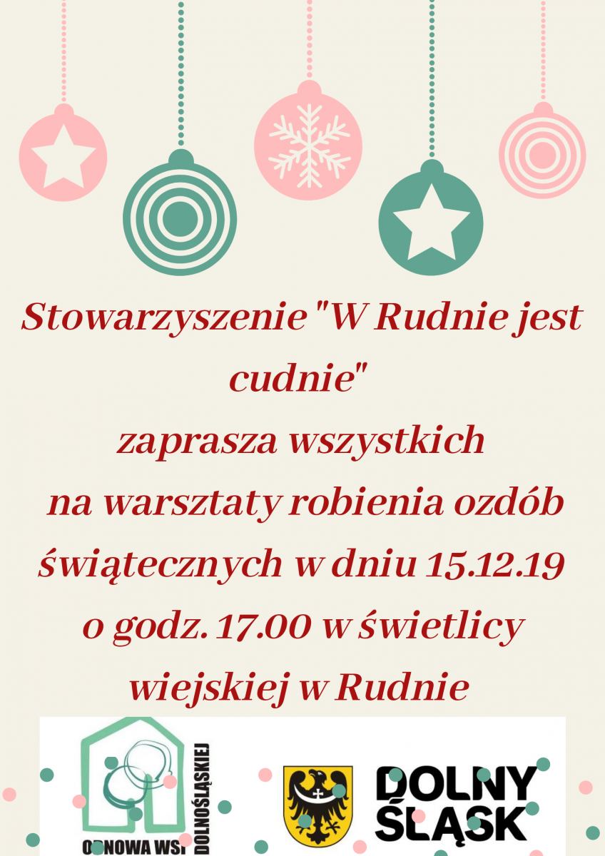Niedzielne warsztaty w Rudnie