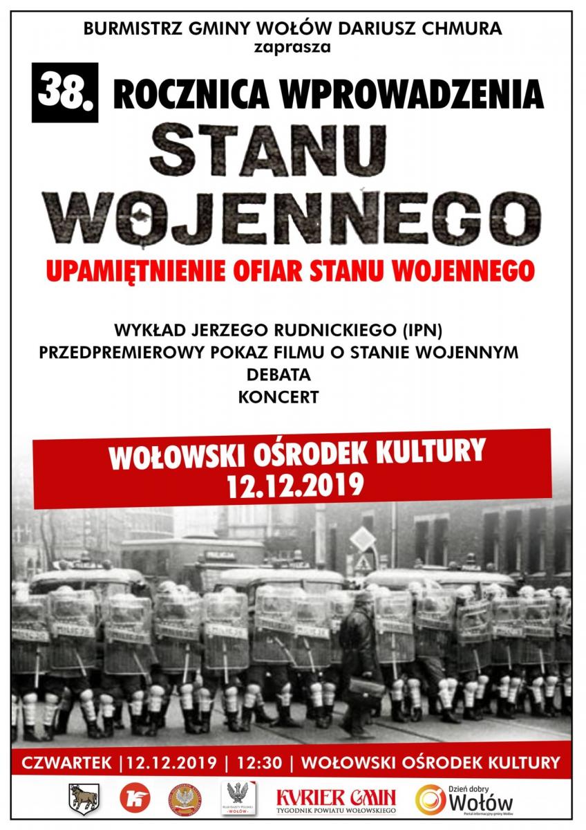 38. rocznica wprowadzenia stanu wojennego