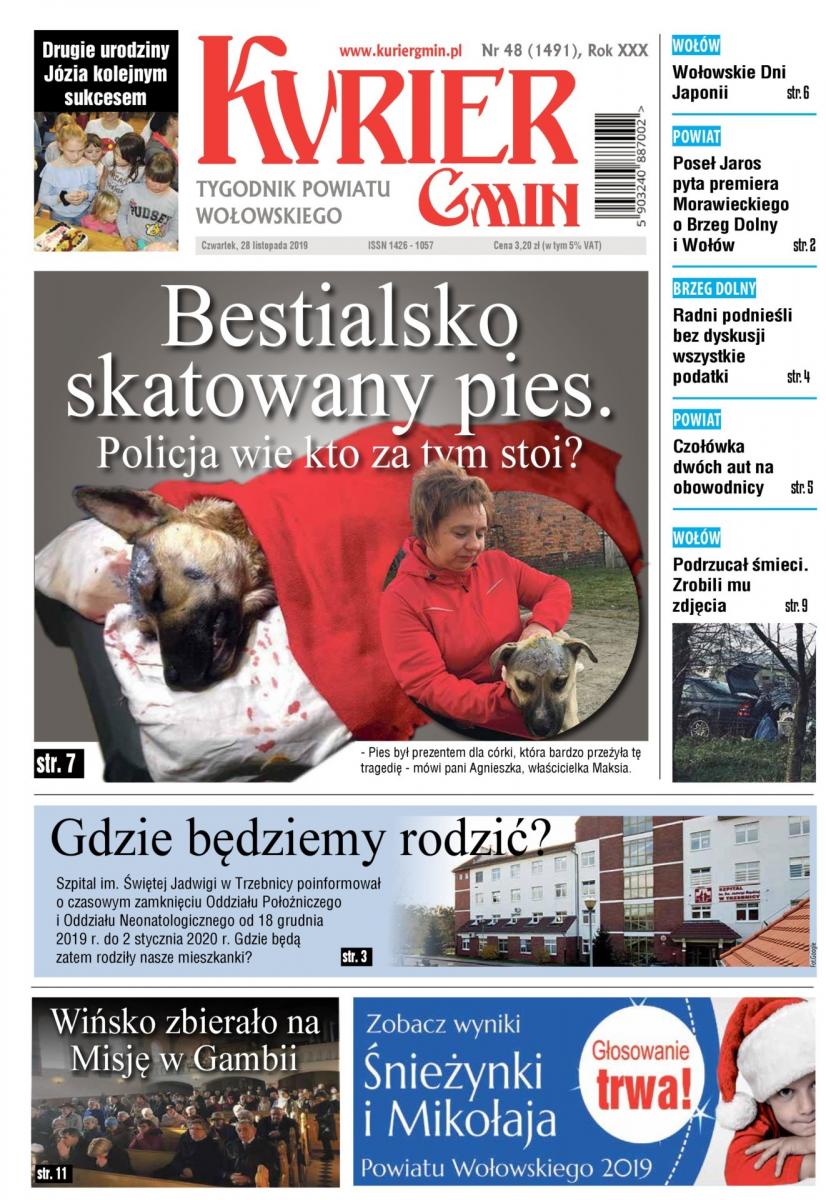 W najnowszym numerze: Bestialsko skatowany pies. Policja wie kto za tym stoi?
