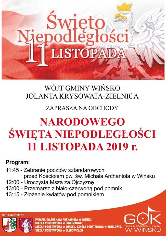 Obchody 11 listopada w powiecie. Zobacz co będzie się działo w Brzegu Dolnym, Wińsku i w Wołowie