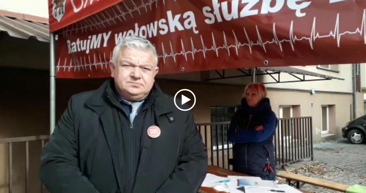 Burmistrz o akcji zbierania podpisów w obronie szpitala [wideo]
