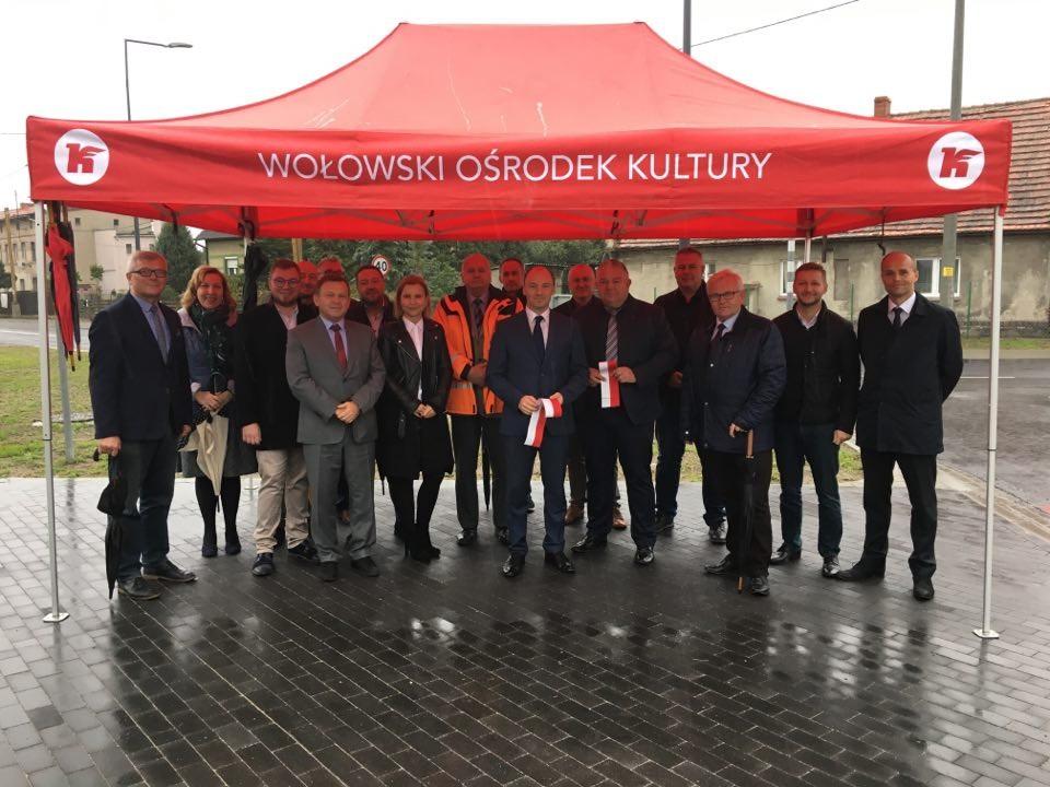 Oficjalne otwarcie wyremontowanego odcinka drogi 338 w Wołowie