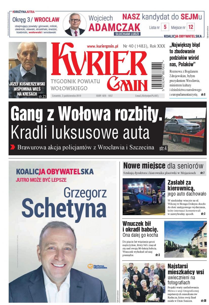 W najnowszym numerze: Gang z Wołowa rozbity. Kradli luksusowe auta
