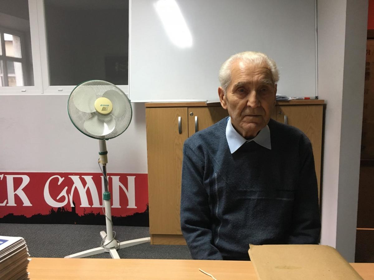 Józef Kuśnierzewski wspomina swoją wieś Pawłów na Kresach