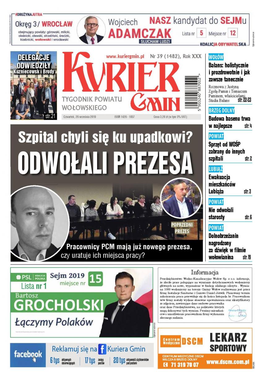 W najnowszym numerze: Szpital chyli się ku upadkowi? Odwołali prezesa
